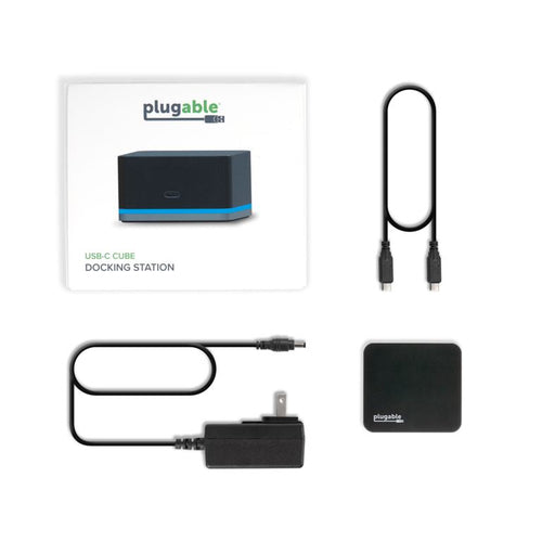 USB-C Mini Dock Plugable Technologies 4K HDMI Ethernet Wired