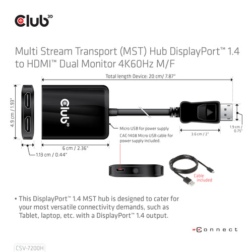 CLUB3D CSV-7200H video splitter