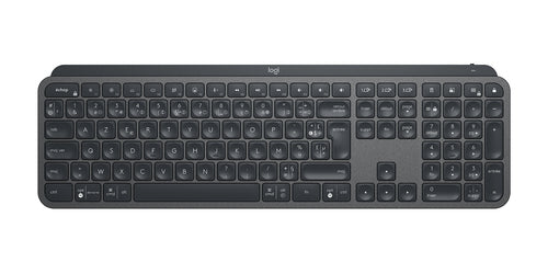 Wireless Keyboard Logitech MX Keys Full-size Bluetooth AZERTY Graphite - 920-010245