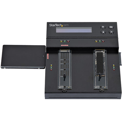 StarTech.com SM2DUPE11 M.2 SATA & NVMe Duplicator - HDD/SSD Cloner & Eraser