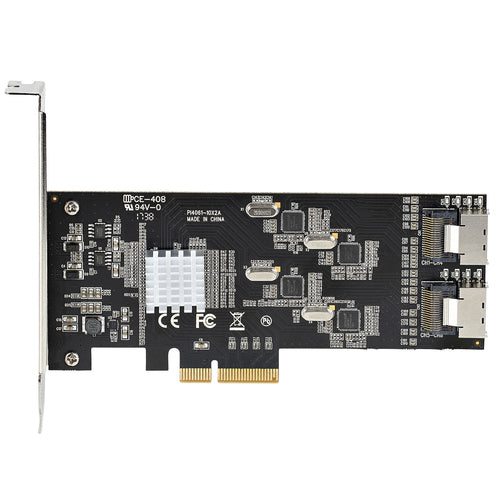 SATA PCIe Card StarTech 8 Port 6Gbps 4 Host Controllers