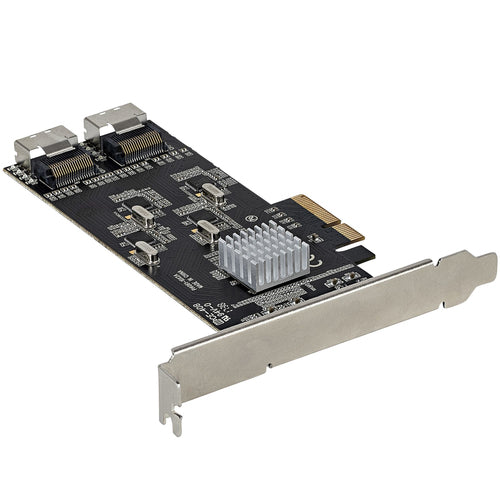 SATA PCIe Card StarTech 8 Port 6Gbps 4 Host Controllers