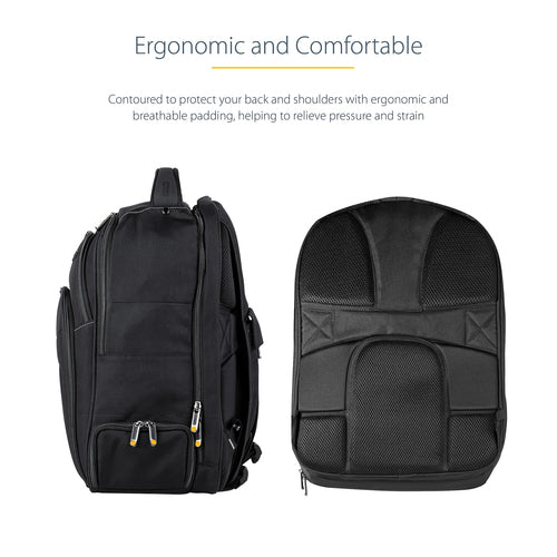 15.6'' Laptop Backpack Ergonomic Professional IT Tech Bag Durable Ballistic Nylon