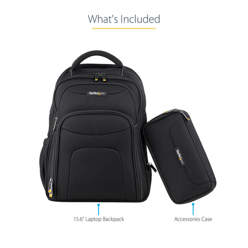 15.6'' Laptop Backpack Ergonomic Professional IT Tech Bag Durable Ballistic Nylon