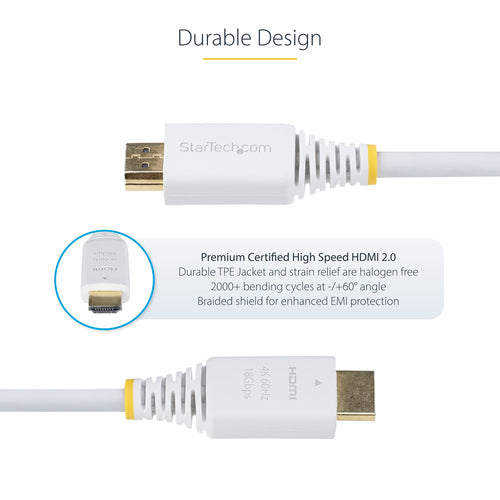 6ft Premium Certified High Speed HDMI Cable 4K 60Hz HDR10 ARC