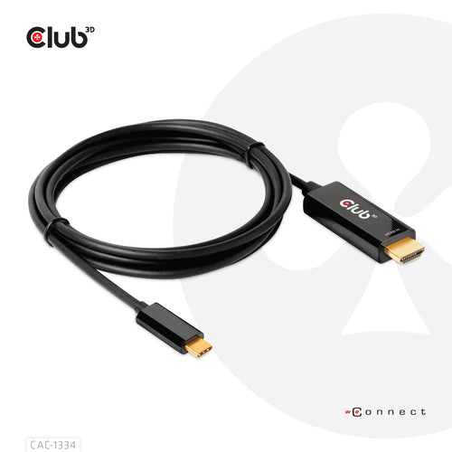 Video Cable Adapter CLUB3D CAC-1334 4K 60Hz HDMI to USB-C 1.8m