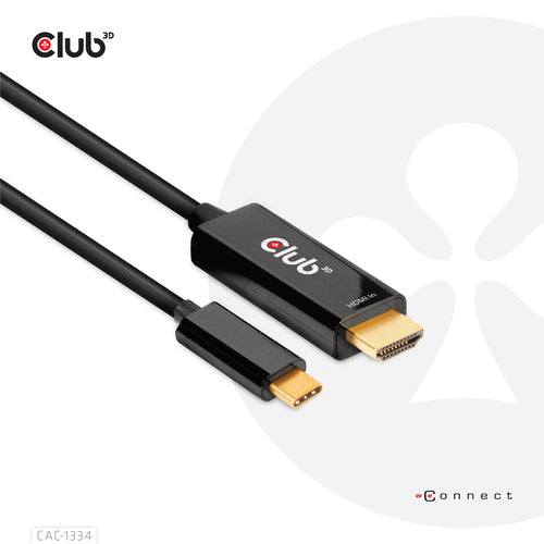 Video Cable Adapter CLUB3D CAC-1334 4K 60Hz HDMI to USB-C 1.8m