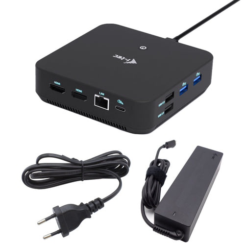 USB-C DP Dual HDMI Docking Station 100W Power Delivery Universal Charger