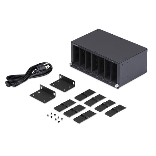 7-Slot Unmanaged Media Converter Chassis StarTech 10in Rackmount TAA Compliant