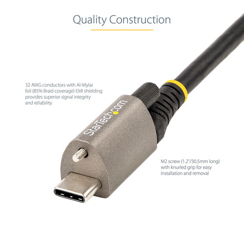 USB Type-C Cable 10Gbps 50cm StarTech 100W Power Delivery