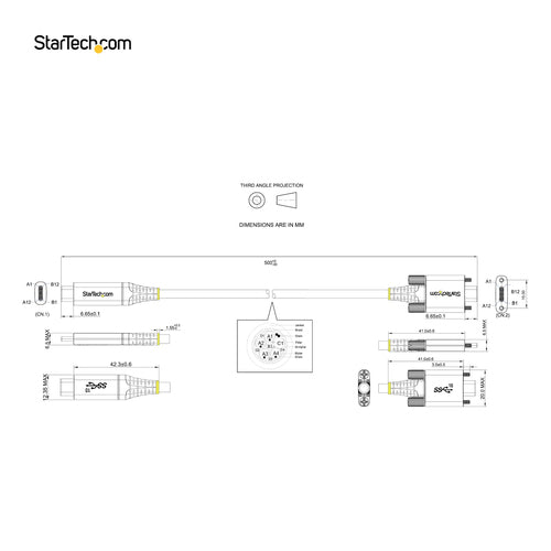 StarTech.com USB31CCSLKV50CM USB cable