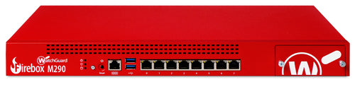 WatchGuard Firebox M290 Hardware Firewall 1.18 Gbit/s Throughput 5.8 Gbit/s Bandwidth 800 Mbit/s VPN