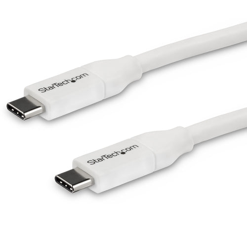 USB Cable StarTech USB-C to USB-C 5A PD 4m USB 2.0 White - USB2C5C4MW
