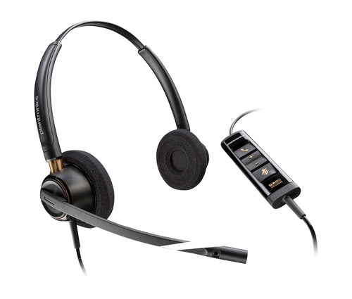 USB-A Headset HP Poly EncorePro 525 Microsoft Teams Certified Wired Stereo - 783R2AA