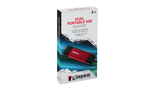 Portable SSD Kingston Technology 2TB Dual USB-A/C 1050MB/s - SPSD/2TB
