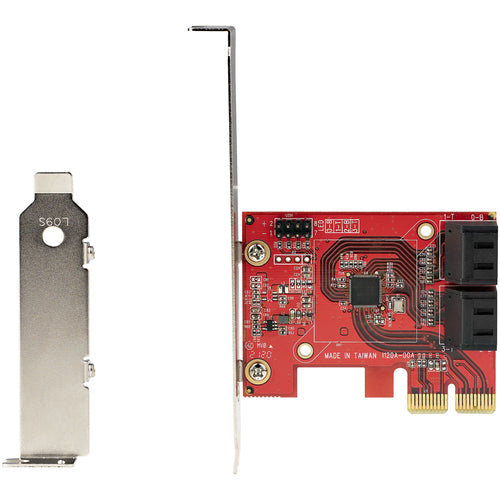 SATA Expansion Card StarTech 4-Port PCIe 6Gbps Low Profile