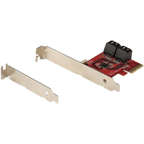 SATA Expansion Card StarTech 4-Port PCIe 6Gbps Low Profile