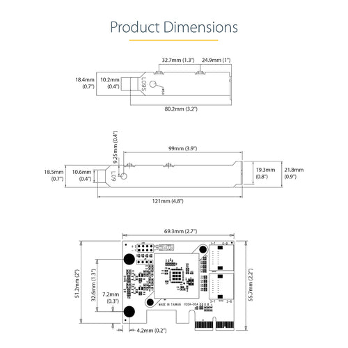 SATA Expansion Card StarTech 4-Port PCIe 6Gbps Low Profile