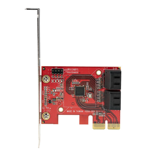 SATA Expansion Card StarTech 4-Port PCIe 6Gbps Low Profile