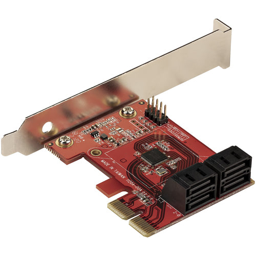 SATA Expansion Card StarTech 4-Port PCIe 6Gbps Low Profile