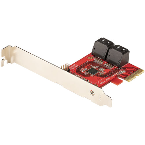 SATA Expansion Card StarTech 4-Port PCIe 6Gbps Low Profile