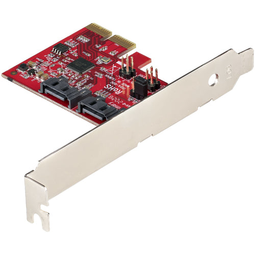 SATA PCIe Expansion Card StarTech.com 2-Port 6 Gbps Full Low Profile