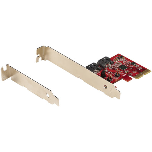 SATA PCIe Expansion Card StarTech.com 2-Port 6 Gbps Full Low Profile