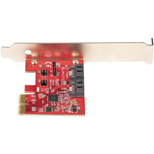 SATA PCIe Expansion Card StarTech.com 2-Port 6 Gbps Full Low Profile