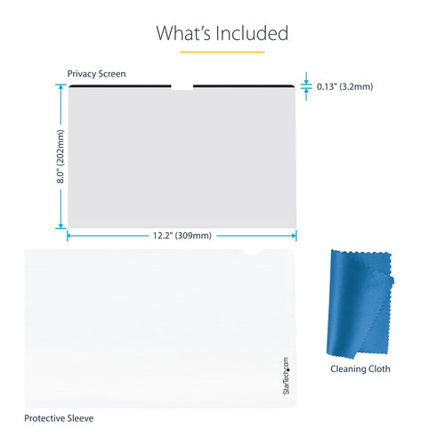Display Privacy Filter StarTech 15MAM-PRIVACY-SCREEN Anti-Glare Magnetic Removable 15-inch - 15MAM-PRIVACY-SCREEN