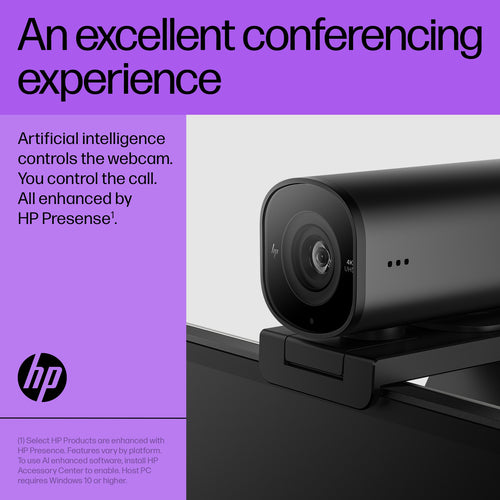 Webcam HP 325 FHD 5MP 1920x1080 30fps USB - 53X27AA