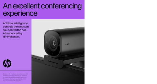 Webcam HP 325 FHD 5MP 1920x1080 30fps USB - 53X27AA