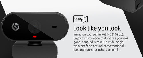 Webcam HP 325 FHD 5MP 1920x1080 30fps USB - 53X27AA