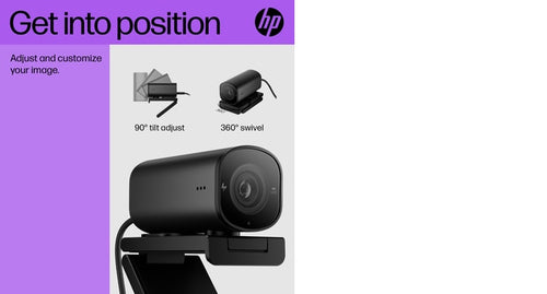 Webcam HP 325 FHD 5MP 1920x1080 30fps USB - 53X27AA