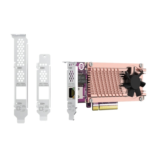 M.2 PCIe QM2 Card Low-Profile Dual Port 10GbE Adapter
