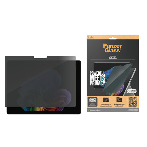 Screen Protector PanzerGlass 2-Way Privacy Microsoft Surface Pro X | 8 | 9 | 10 | 11 | 12 | Ultra-Wide Fit - P6274