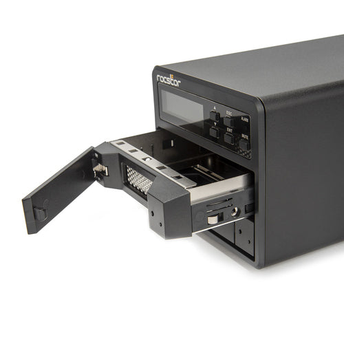 16TB Rocstor Desktop HDD Disk Array Black External Storage