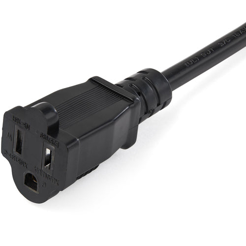 Power Extension Cord 3ft StarTech 2x NEMA 5-15R 16 AWG UL Certified