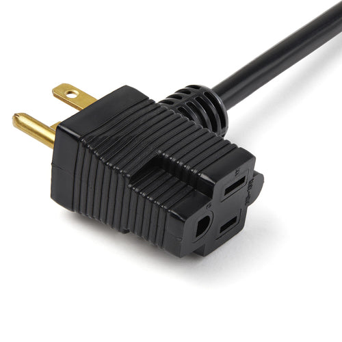 Power Extension Cord 3ft StarTech 2x NEMA 5-15R 16 AWG UL Certified