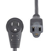 Power Extension Cord StarTech RTPAC1013 3ft Rotating Flat Plug NEMA 5-15P