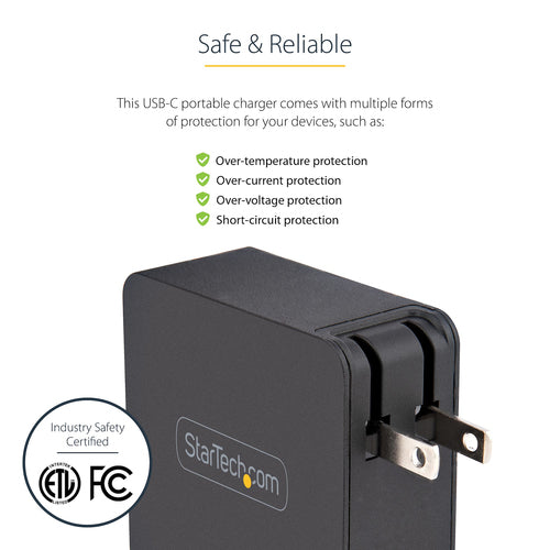 USB C Wall Charger 60W PD with 6ft Cable - StarTech.com
