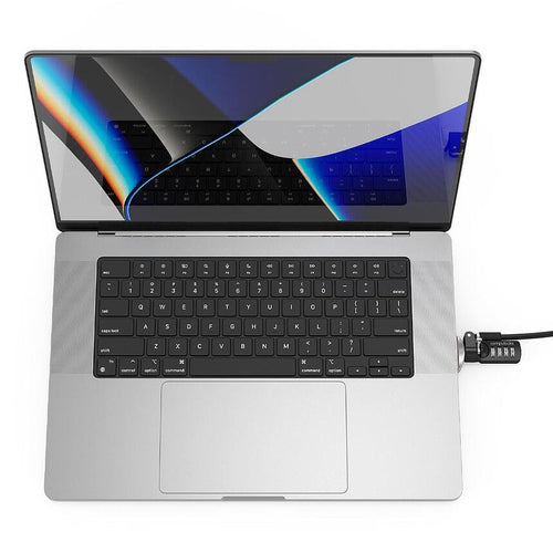 Compulocks Ledge Lock Adapter for MacBook Pro 16" M1/M2/M3 - Silver with Cable Lock