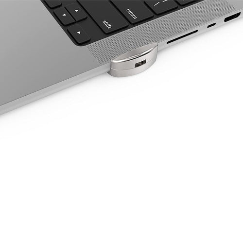 Compulocks Ledge Lock Adapter for MacBook Pro 16" M1/M2/M3 - Silver with Cable Lock