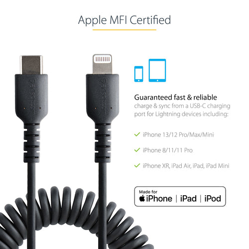 StarTech.com RUSB2CLT1MBC lightning cable