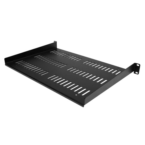 StarTech 1U Server Rack Shelf - Vented Steel, 12" Deep, 55lb Capacity
