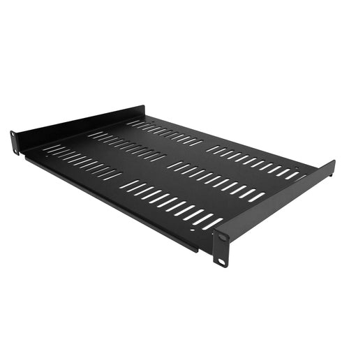 StarTech 1U Server Rack Shelf - Vented Steel, 12" Deep, 55lb Capacity