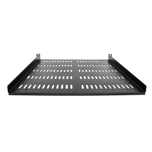 StarTech.com 1U Vented Rack Shelf - 20" Deep - 55lb Capacity - Black - Durable Steel Design