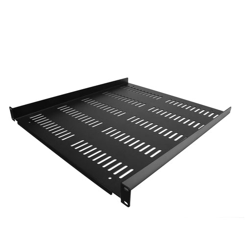 StarTech.com 1U Vented Rack Shelf - 20" Deep - 55lb Capacity - Black - Durable Steel Design