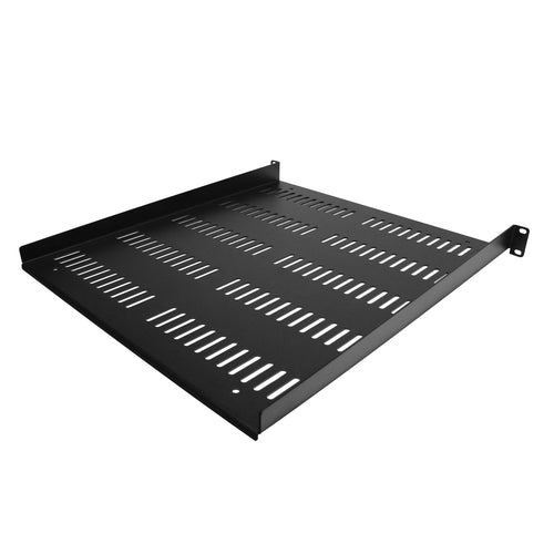 StarTech.com 1U Vented Rack Shelf - 20" Deep - 55lb Capacity - Black - Durable Steel Design