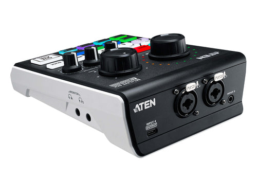 Audio Mixer ATEN MicLIVE 6-Channel 2.55W Black Grey