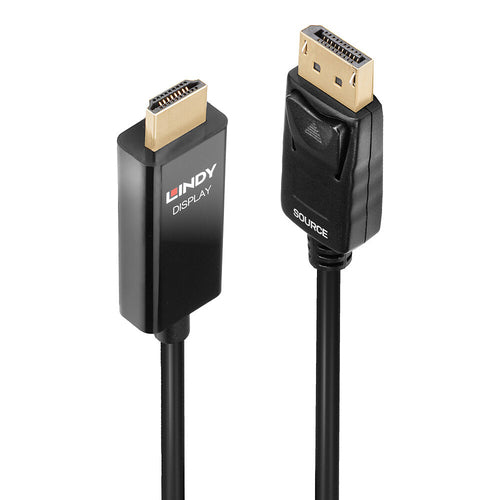 Video Cable Adapter Lindy 40928 5m DP to HDMI HDR Male Male - 40928